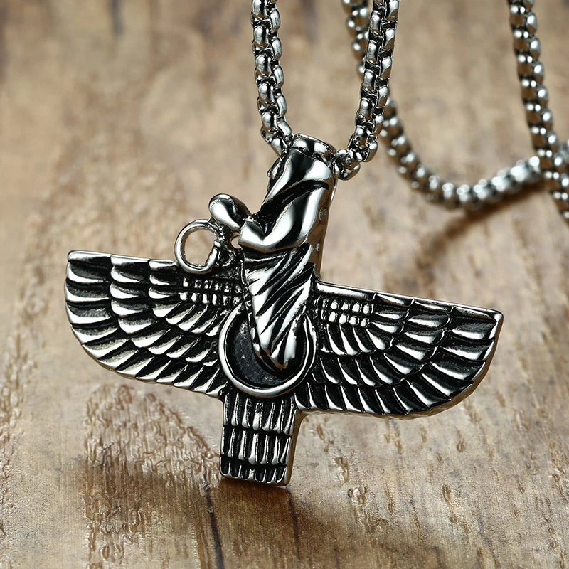ヴァンテージfarvahar Ahuraマツダゾロアスター教ペルシャachaemenianペンダントメンズネックレスmedyan宗教ジュエリー Aliexpress Jewelry Accessories