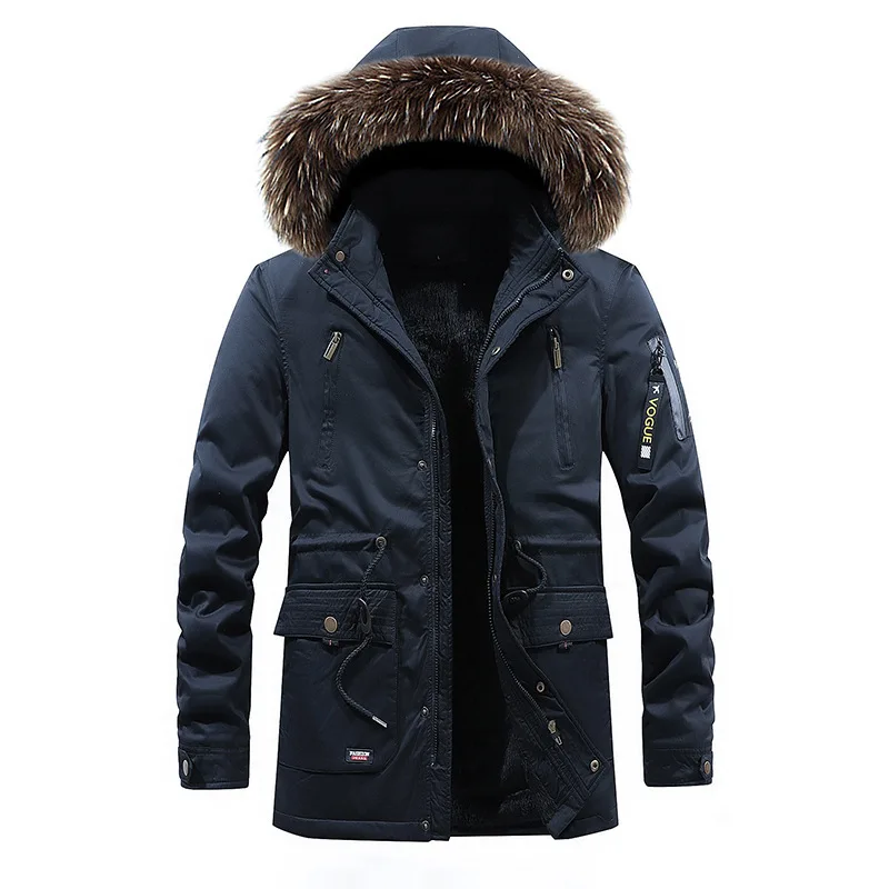 

Middle-aged and Old Men's Warm Cotton Clothing, Military Outdoor Plus Velvet Jacket, Washed Cotton Clothes