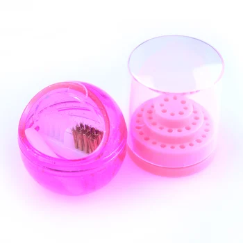 

2020 New Acrylic Holder 3/32" Bits Plastic Display for Electric Manicure Nail Drill Exhibition & Cleaning Tools Box Set
