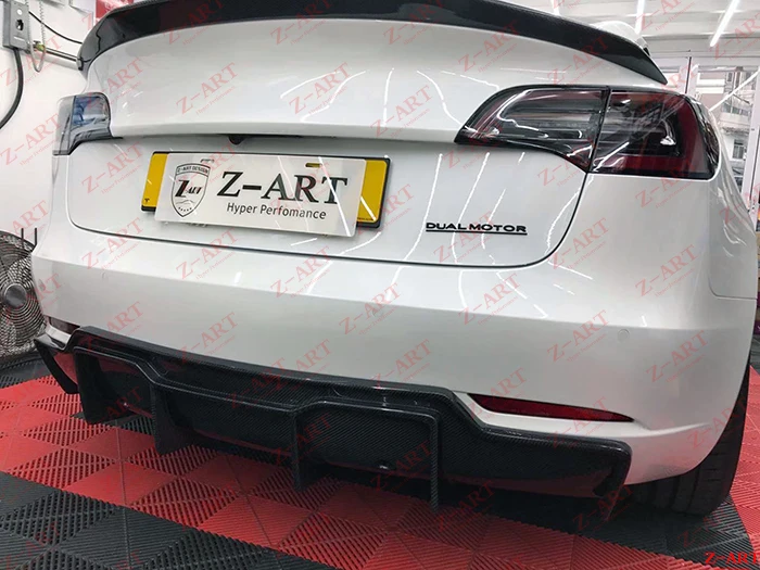 Z-ART для Tesla модель 3 карбоновый комплект для тела Модель 3 в карбоновое волокно aerokit для Tesla модель 3 сухое карбоновое волокно аэродинамический комплект