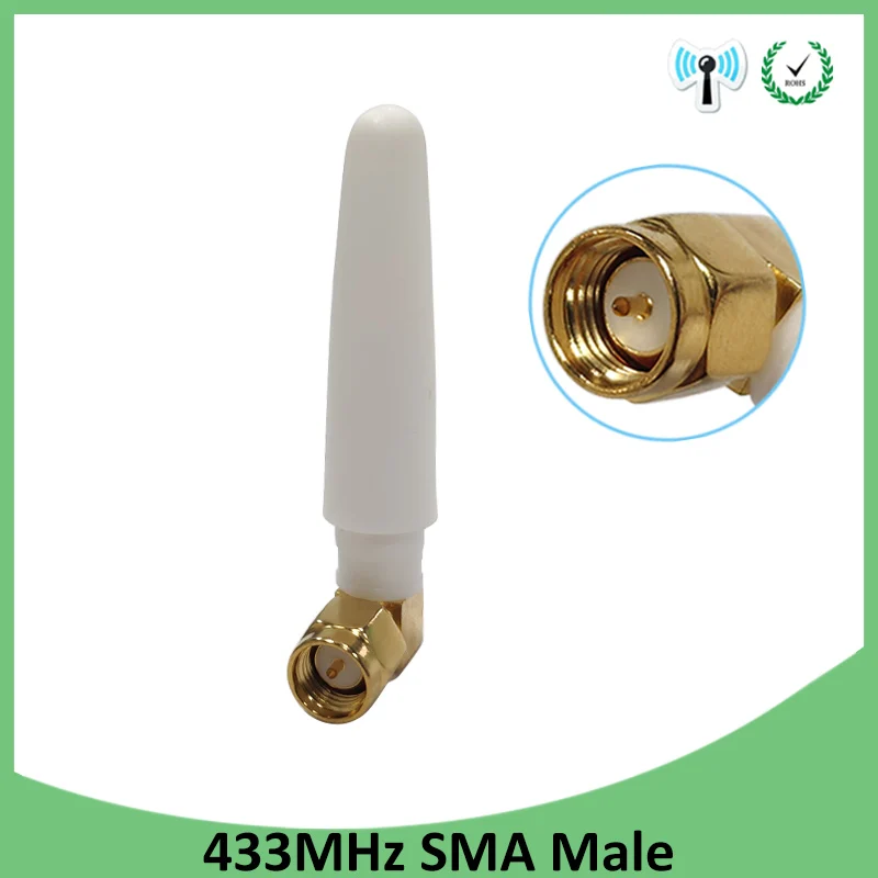 

1pcs 433MHz Antenna 2.5dbi SMA Male Connector Plug 433 mhz directional antena waterproof antenne for Lorawan watermeter Gasmeter