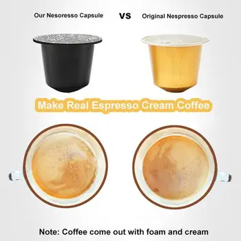 

100Pcs Reusable Coffee Capsules + 100Pcs Aluminum Foils Set For Nespresso Coffee Machine Brand New 2020