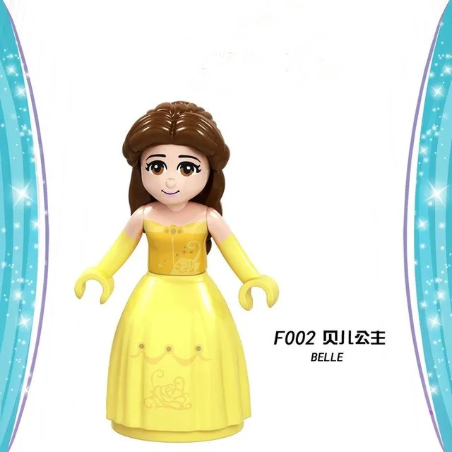 Disney Vrienden Prinses Voor Meisjes SPEELGOED Schoonheid Olivia Beest Stephanie ANNA Emma Maleficent toys Bouwstenen Bricks