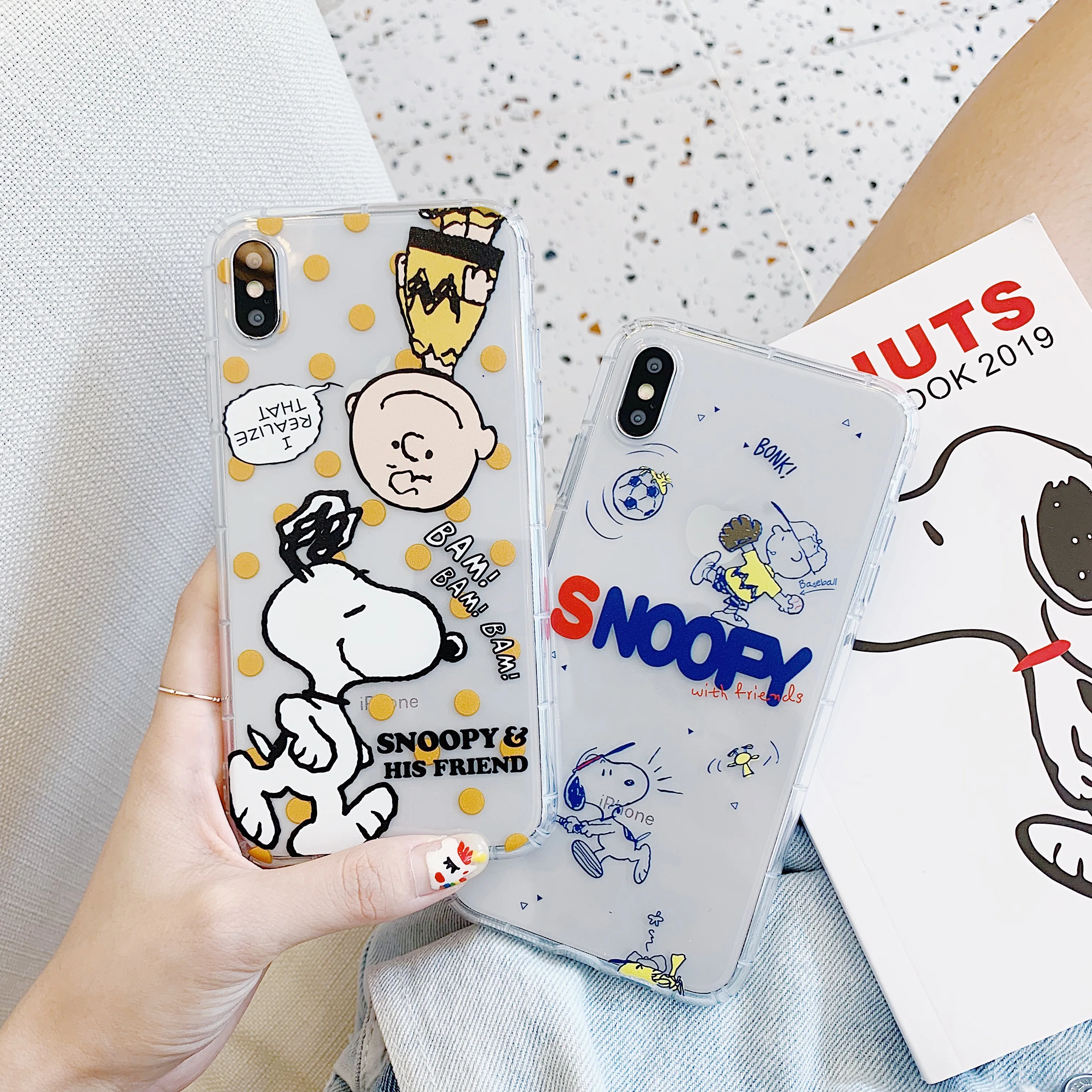 Cute Cartoon Dog Clear Phone Case For iphone 11 Pro Max XS XR X 6S 6 7 8 Plus Ultra Slim Soft Shockproof Cases Back Cover |