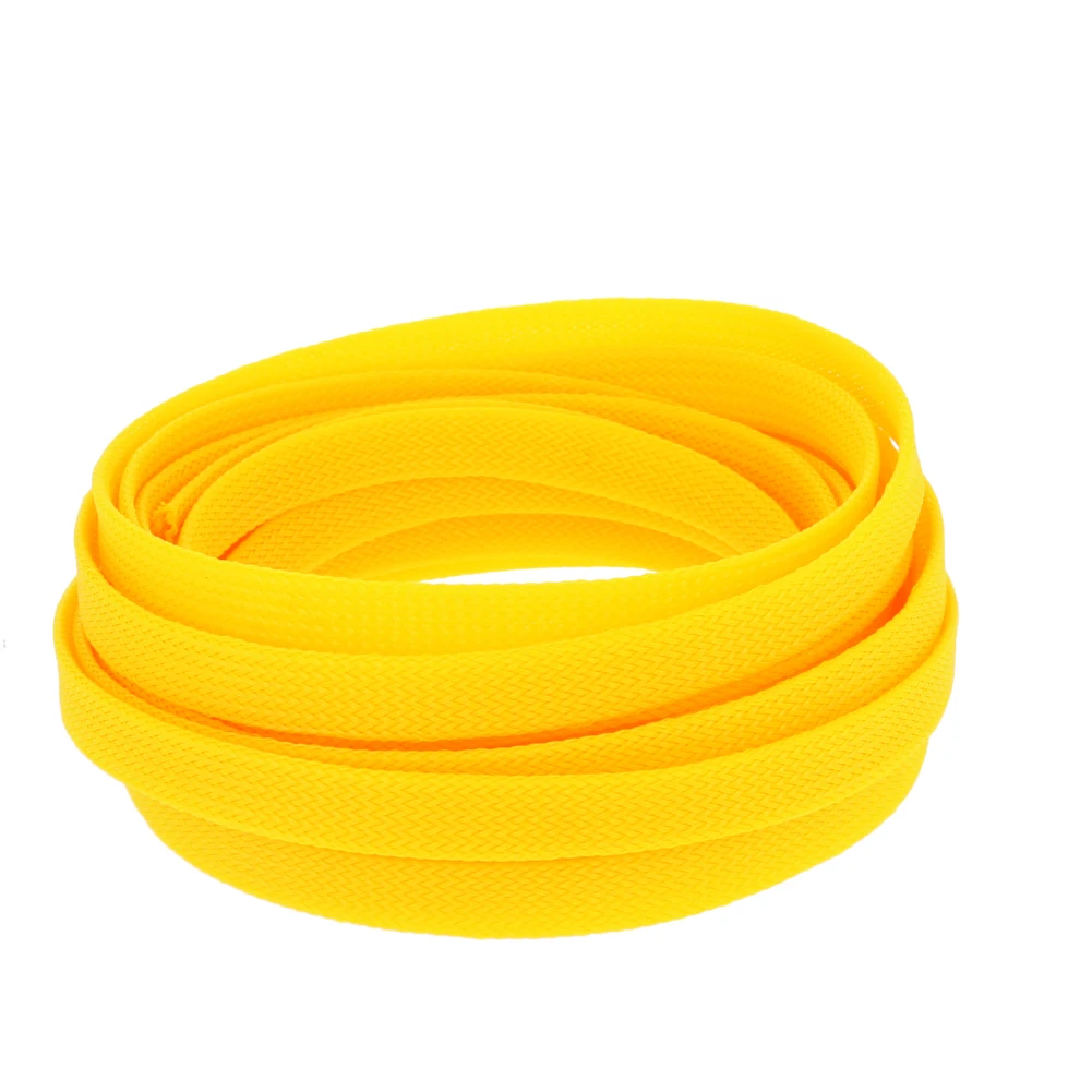 

New Braided Protective Sleeve 10mm Width 5m/10m Long Corrosion-Resistant PET Braided Cable Insulation Sleeve For Protecting Wire