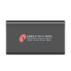 USB 3,0 к MSATA SSD мобильный корпус из алюминиевого сплава 6 Гбит/с Твердотельный накопитель коробка внешний корпус HDD Внешний твердотельный