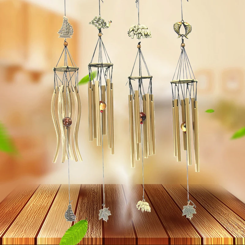 Lucky Wind Bell металлический антикоррозийный подвесной дом балкон декоративный орнамент подарок
