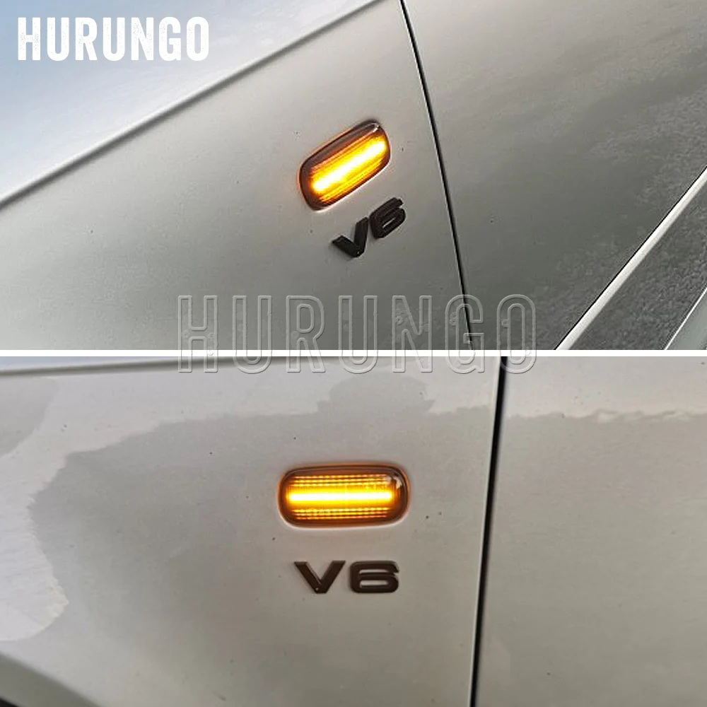 Светодиодный динамический боковой указатель поворота для Audi A3 S3 8P A4 S4 RS4 B6 B7 B8 A6 S6