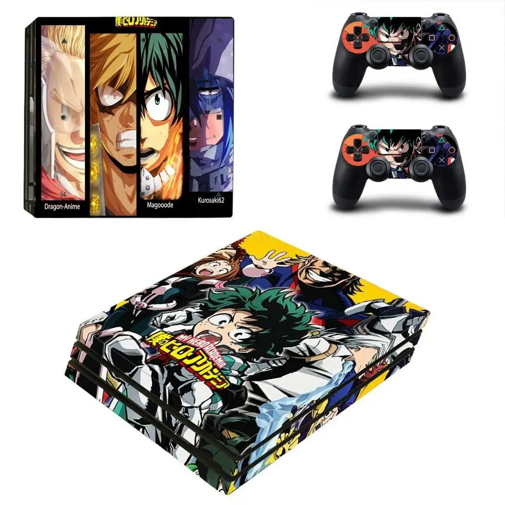 My Hero Academy PS4 Pro стикер Play station 4 наклейки для кожи наклейки для playstation 4 PS4 Pro консоль и контроллер Скины Виниловые