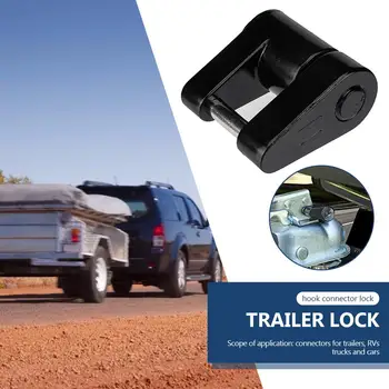 

Zinc Alloy Trailer Coupler Lock 1/4 inch Dia 3/4 inch Span Locking Pin 2 Keys Outdoor Anti-resistance Repairing Parts