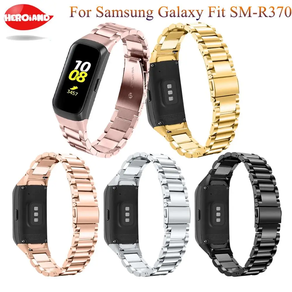 Модный ремешок из нержавеющей стали для часов Samsung galaxy fit SM R370 смарт браслет