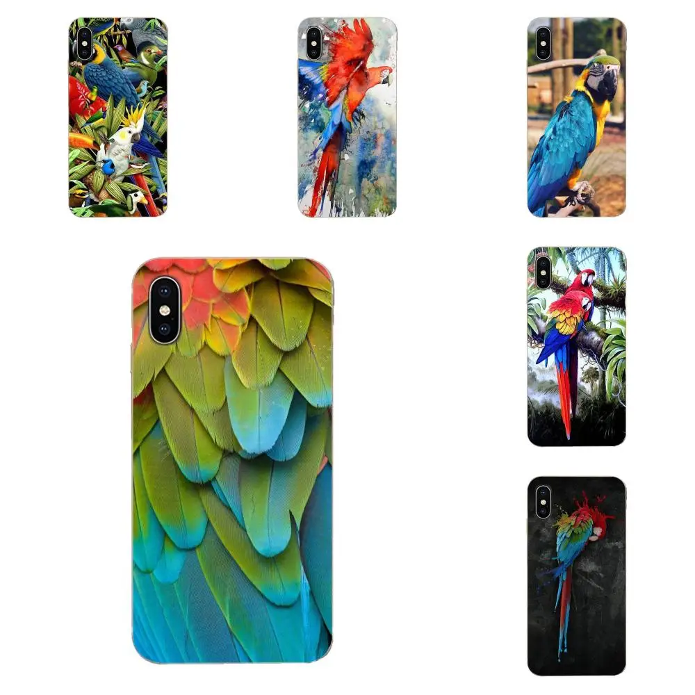 Прекрасный окрашенный попугай Ара для Huawei Honor 5C 5X 6A 6X 7 7A 7X 8 8A 8S 8X 9 10 30 Lite Pro Y6 II Y7 Y9 Prime