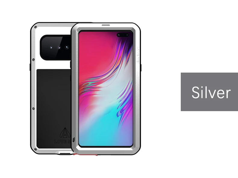 Серебристый Противоударный чехол для samsung Galaxy S10 Plus металлический Fundas для samsung S10 5G S10E Capa Armor Phone Cover S10 Plus антиосенний чехол - Цвет: Серебристый