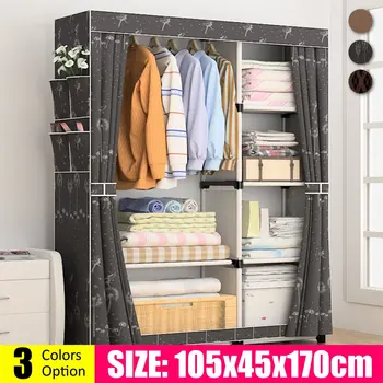 

Multifunction Folding Clothes Wardrobes Dustproof Moistureproof Closet DIY Assembly Closet Fabric Bedroom Cloth Storage Cabinet