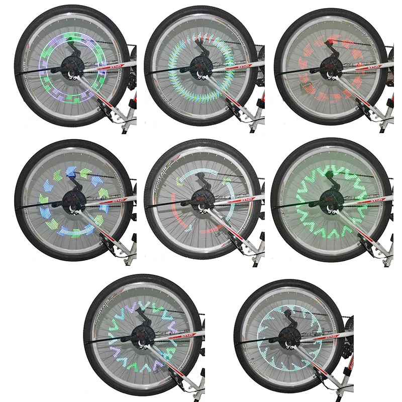Excellent 1PCS MTB Bike Lights Hot Wheels Style Colorful Cycling Spoke Wheel 14 LED 30 Pattern Bright Lamp Bikes Accessories 1 Excellent 1PCS MTB Bike Lights Hot Wheels Style Colorful Cycling Spoke Wheel 14 LED 30 Pattern Bright Lamp Bikes Accessories 1