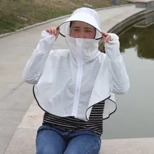 Солнцестойкая женская одежда летняя рубашка для велоспорта пляжная одежда с длинным рукавом Тонкая дышащая куртка свободного кроя Защита от солнца