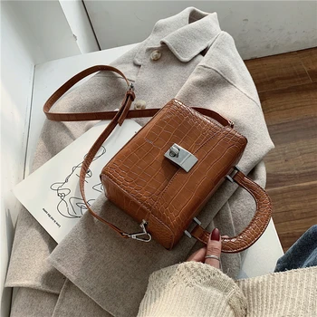

Stone pattern PU Leather Mini Bags For Women 2020 Solid Color Female Shoulder Messenger Crossbody Bag Lady Lipstick Coin Handbag