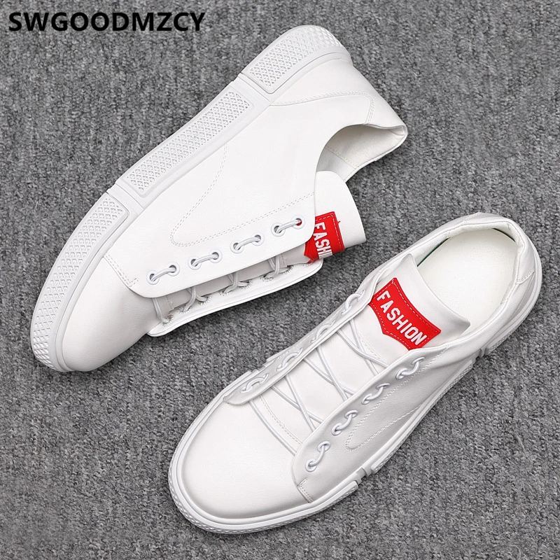 white leather sneakers genuine leather shoes men loafers designer shoes men high quality zapatillas hombre casual buty meskie