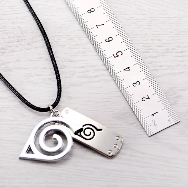 Necklace Lady Classic Anime Peripheral Naruto Leaf Logo Keychain Pendant Men's Gift long necklace boyfriend gift |