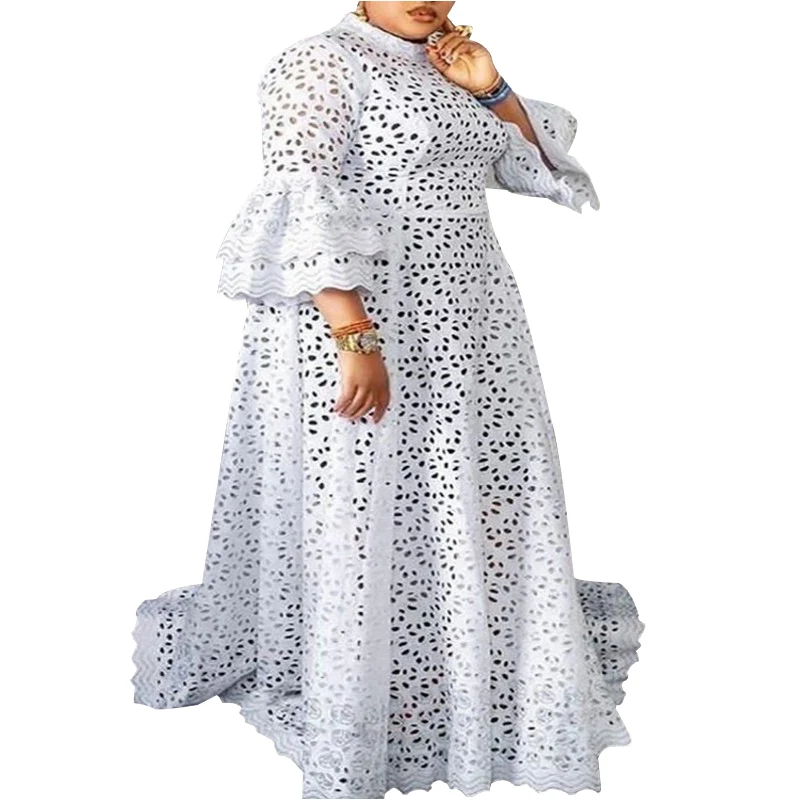 African dress kaftan dress African dresses for women hollow out Muslim fashion abayas dashiki robe kaftan long maxi dress one piece