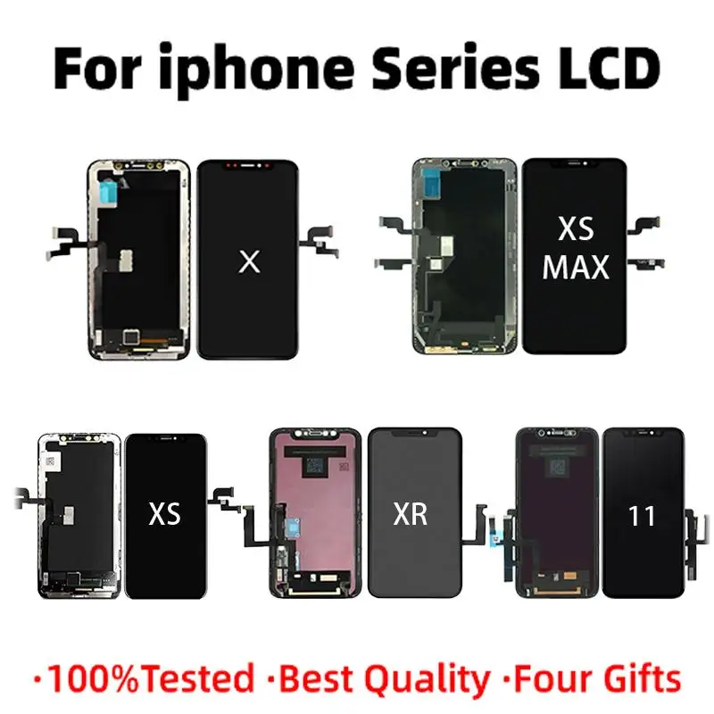 

For iphone X OLED XS MAX XR TFT 11 pro With 3D Touch Digitizer Assembly No Dead Pixel LCD Screen Replacement Display
