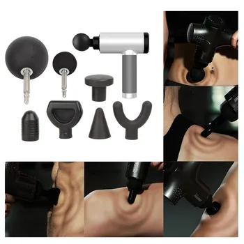 

1/4/6/7pcs Percussion Deep Massage Gun Tips For Jigsaw Massager Bit Tip Set Body Muscle Massager Ourdoor Tools7ve
