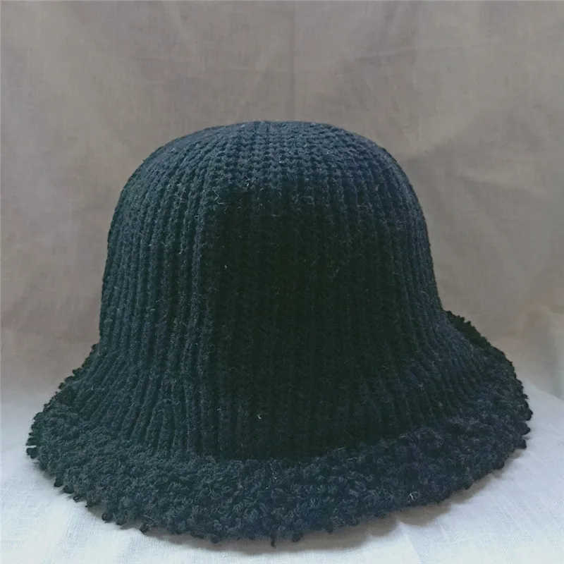 MAXSITI U новая купольная кепка осень-зима с бахромой из чистой шерсти вязаная шапка-ведро женская модная шапка для отдыха в рыбацком стиле