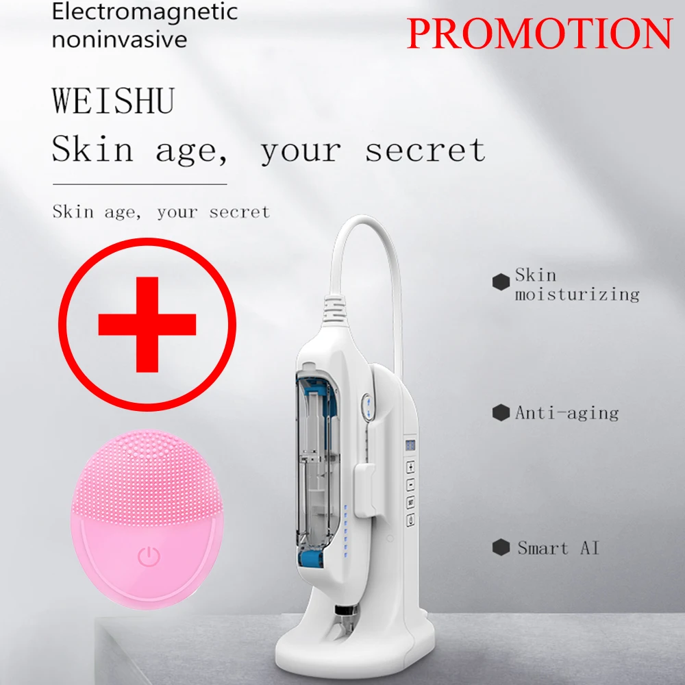 

Tecnologias Nuevas 2020 Weishu maso needle free facial lifting injection EMS beauty machine portable for home and salon use