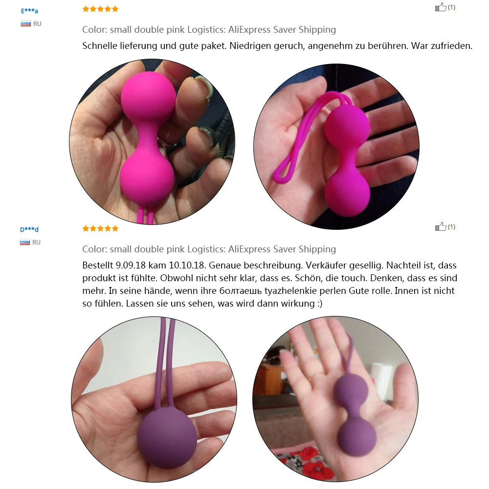 Kegel Balls Safe Silicone Kegel Balls Smart Ball Ben Wa Ball for Vagina Tighten Exercise Women Sex Toys