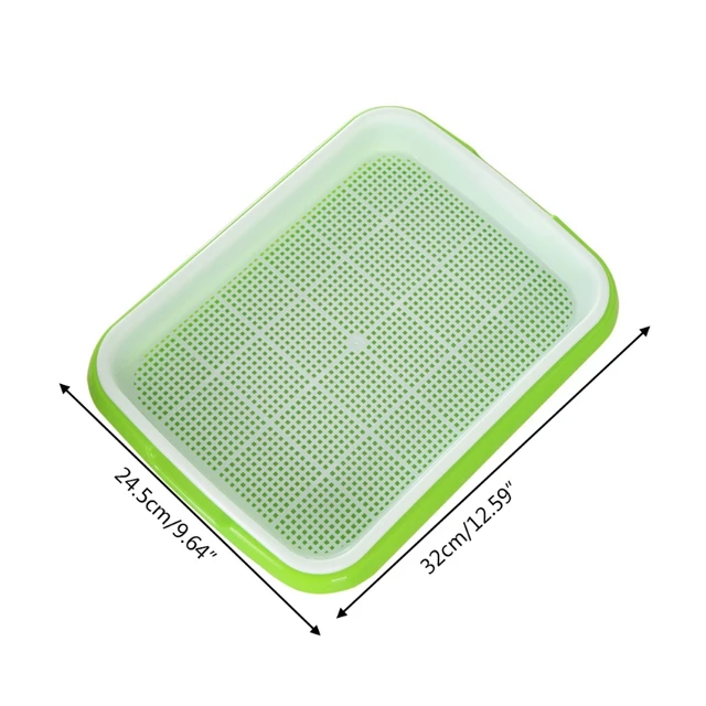 Vetőmag Spruter Tálca Dupla Rétegű Szélyítés Babban Tenyésztés Hidroponikus Óvodai Lemez Csírázó Edény Ültetvény Kert Otthoni Műanyag Szerszám - Image 5