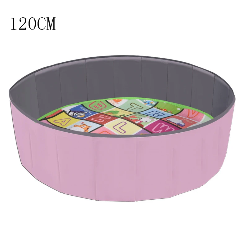 Pink 120cm Кассия семя Игрушка песок детский дом складной мяч бассейн игрушка комнатное ограждение детский бассейн волна мяч игра красочный мяч детский манеж - Цвет: Pink 120cm