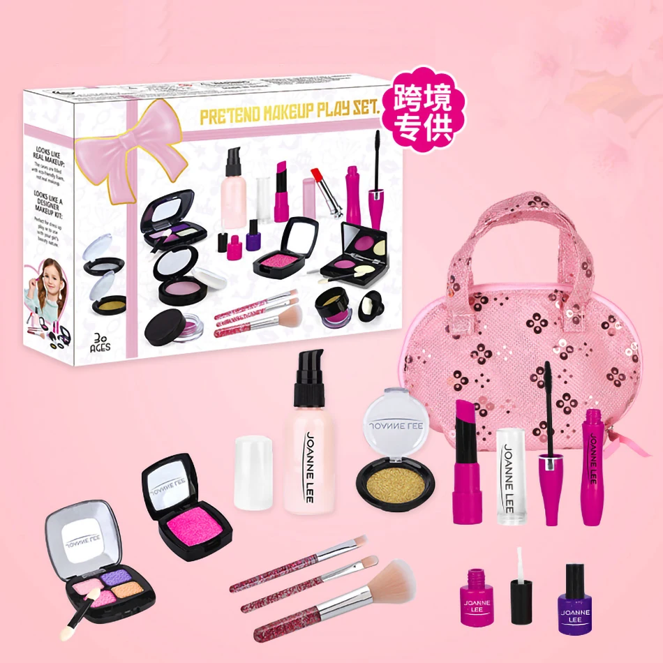 

Kids Cosmetics for Girls Makeup Simulation Toys Children's Masquerade Fashion Childhood Playing Birthday Gifts for Daughter