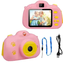 2-дюймовый ЖК-экран детская игрушечная камера комплект Дети видеокамеры Мини Милая Детская Цифровая видеокамера