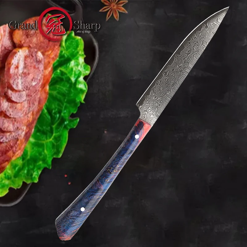Кухонный нож GRANDSHARP vg10 из японской дамасской стали универсальный кухонный шеф