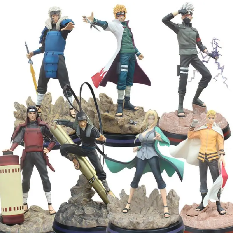 Аниме-фигурка Наруто Gk 1-7 Daime Hashirama Tobirama Sarutobi Namikaze Tsunade Kakashi фигурка из ПВХ