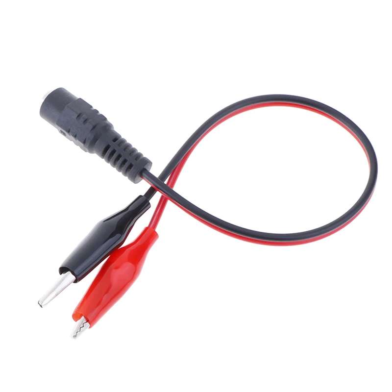 1Pc 25cm DC Male Female Jack Connector Alligator Clips 12V Power Cable Crocodile Wire DC Voltage Connector To Male