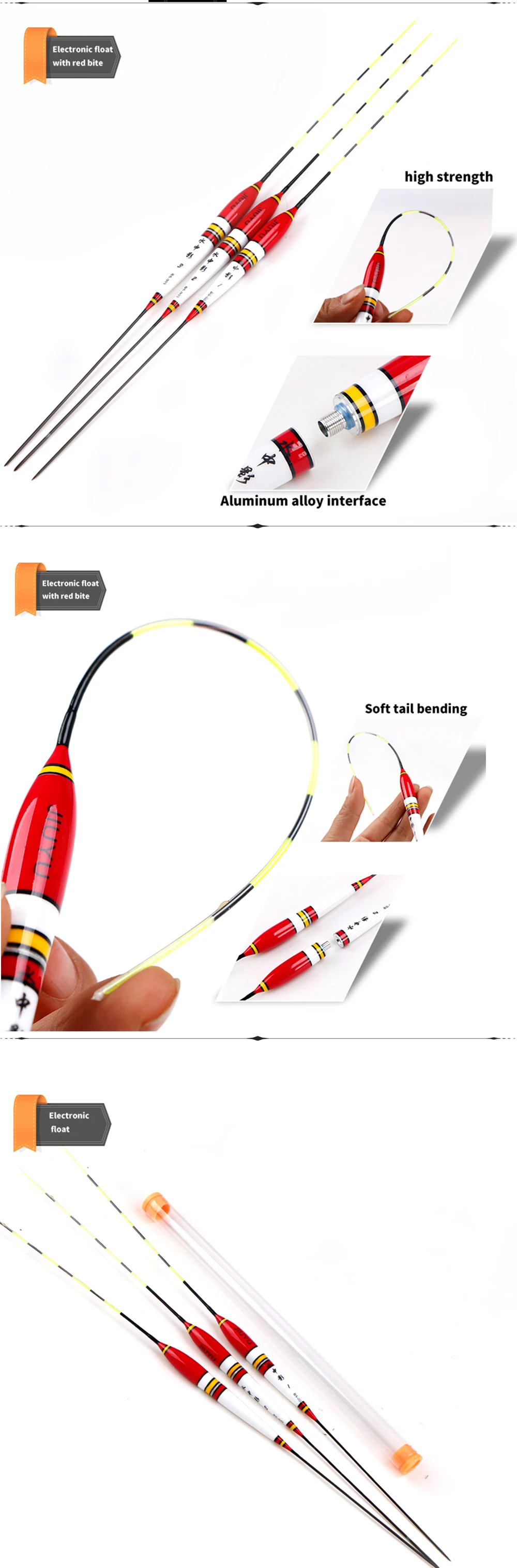 Smart Fishing Float Bite Alarm Fish Bait LED Light Color Change Automatic Night Electronic Changing Buoy With CR425 Battery Smart Fishing Float Bite Alarm Fish Bait LED Light Color Change Automatic Night Electronic Changing Buoy With CR425 Battery