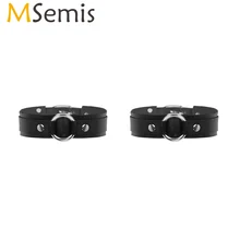 MSemis, 1 пара, мужские черные, из искусственной кожи, запонки, Ретро стиль, панк, готика, сексуальные нарукавники, пряжка, ремни, регулируемый, верхняя часть руки, браслет, клубная одежда