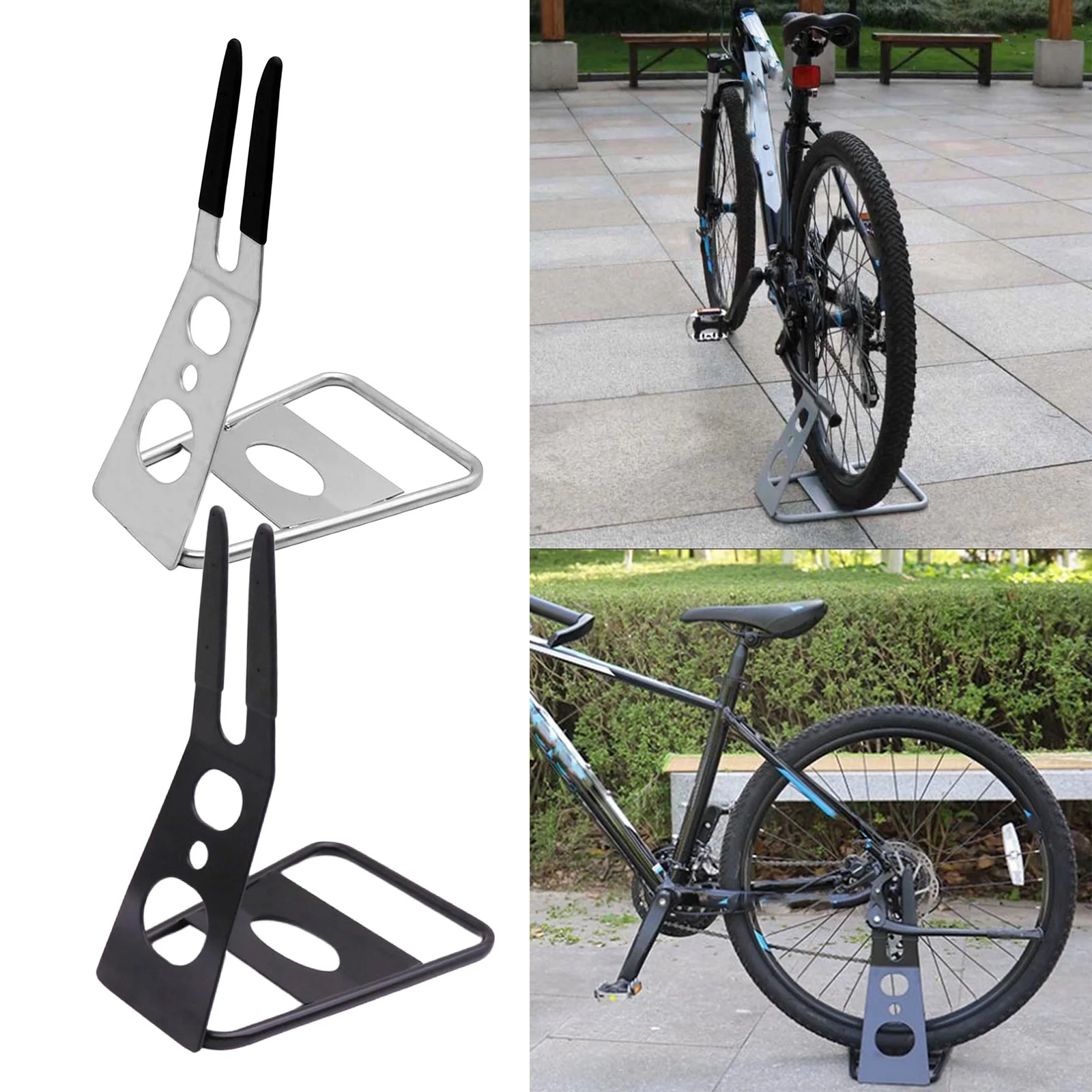 Soporte de acero para bicicleta montado en el cubo, soporte de