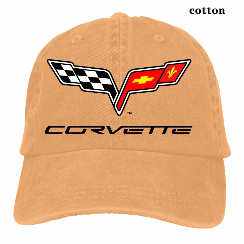 Chevrolet Corvette бейсбольная кепка для мужчин и женщин, Кепка-Дальнобойщик, модная Регулируемая Кепка - Цвет: 3-Natural