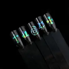 Лак для ногтей Стикеры 6/12/24 листов разноцветный лак полый Стикеры салон 3D наклейки для ногтей Стикеры блестящие наклейки для ногтей искусство