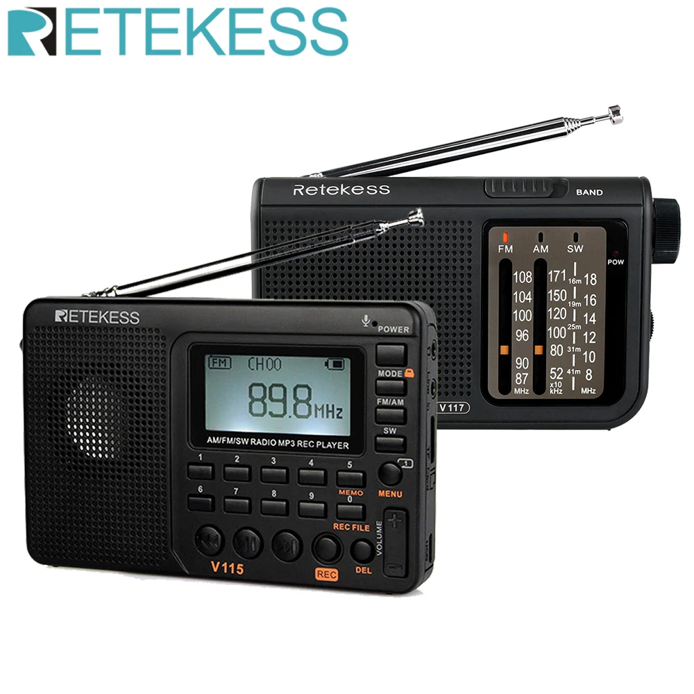 Retekess – ensemble de Radio FM AM SW V115 et Radio compacte pour personnes  âgées V117 | AliExpress