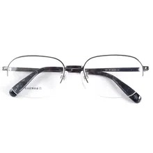 Негабаритная память металла половина обод очки рамки для мужчин очки при близорукости