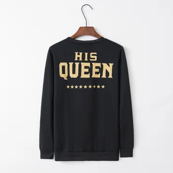 

His queen 2020 New Design Hot Sale Hoodies Sweatshirts Women Casual Kawaii Harajuku Sweat Girls European Tops Korean