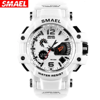 

SMAEL Brand Men Quartz Digital Watch Men's Sports Watches S Shock Male Clock Relogios Masculino LED Waterproof Wristwatches 1509