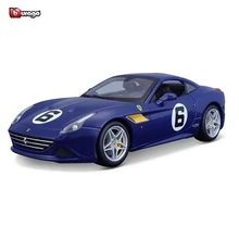 Bburago 1:18 Ferrari 488 10th anniversary синий сплав модель автомобиля моделирование автомобиля украшение коллекция Подарочная игрушка