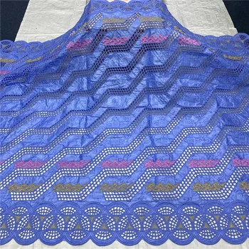 

african bazin riche fabric cotton dry basin brode lace fabric 5yards Swiss Voile In Switzerland Dubai Fabric 14L071123
