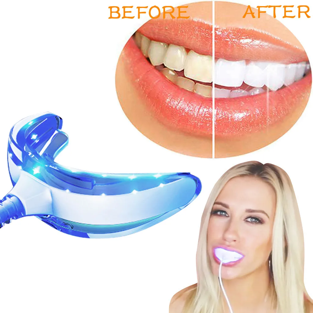 

Professional Tooth White Kit LED Light Teeth Whitener For iPhone, Android,USB Safe Whitening Quick Simple And Painless