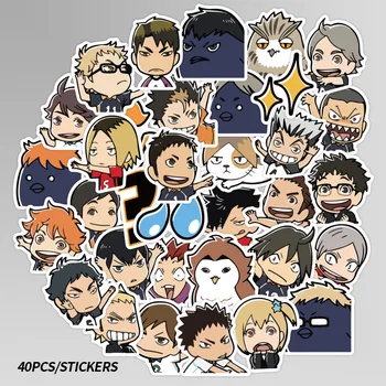

50Pcs haikyuu Waterproof Stickers Cartoon Graffiti Sticker Stickers For Laptop Luggage Skateboard Phone Decals DIY Scrapbooking