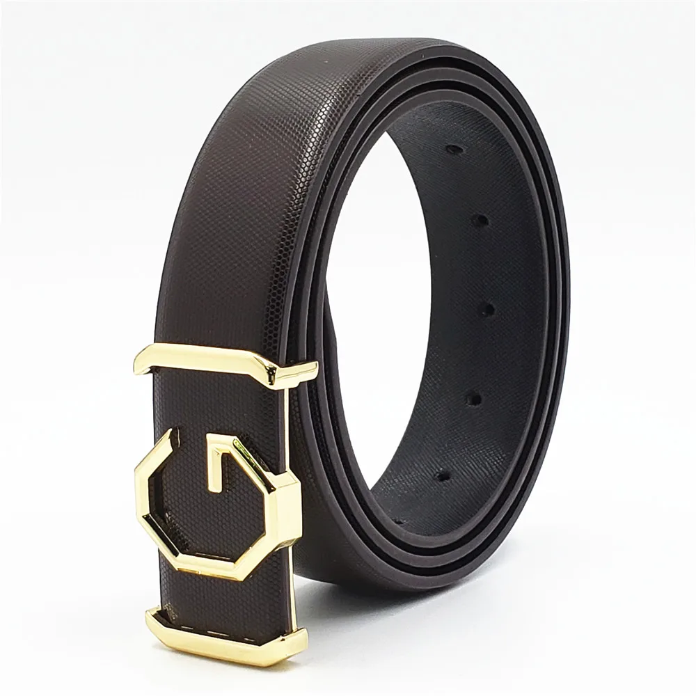 

2019 Designer Casual Belts Men Women Trending Luxury Brand Smooth Buckle Genuine Leather Waist Belt G Buckle Strap Fashion Belt